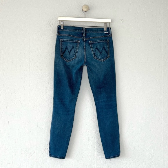 MOTHER The Vamp Skinny Jean in Gift Wrapped Wash - Picture 3 of 11
